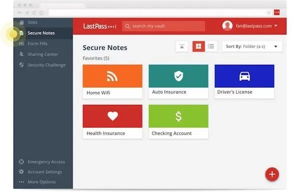 Cómo crear Notas en Last Pass